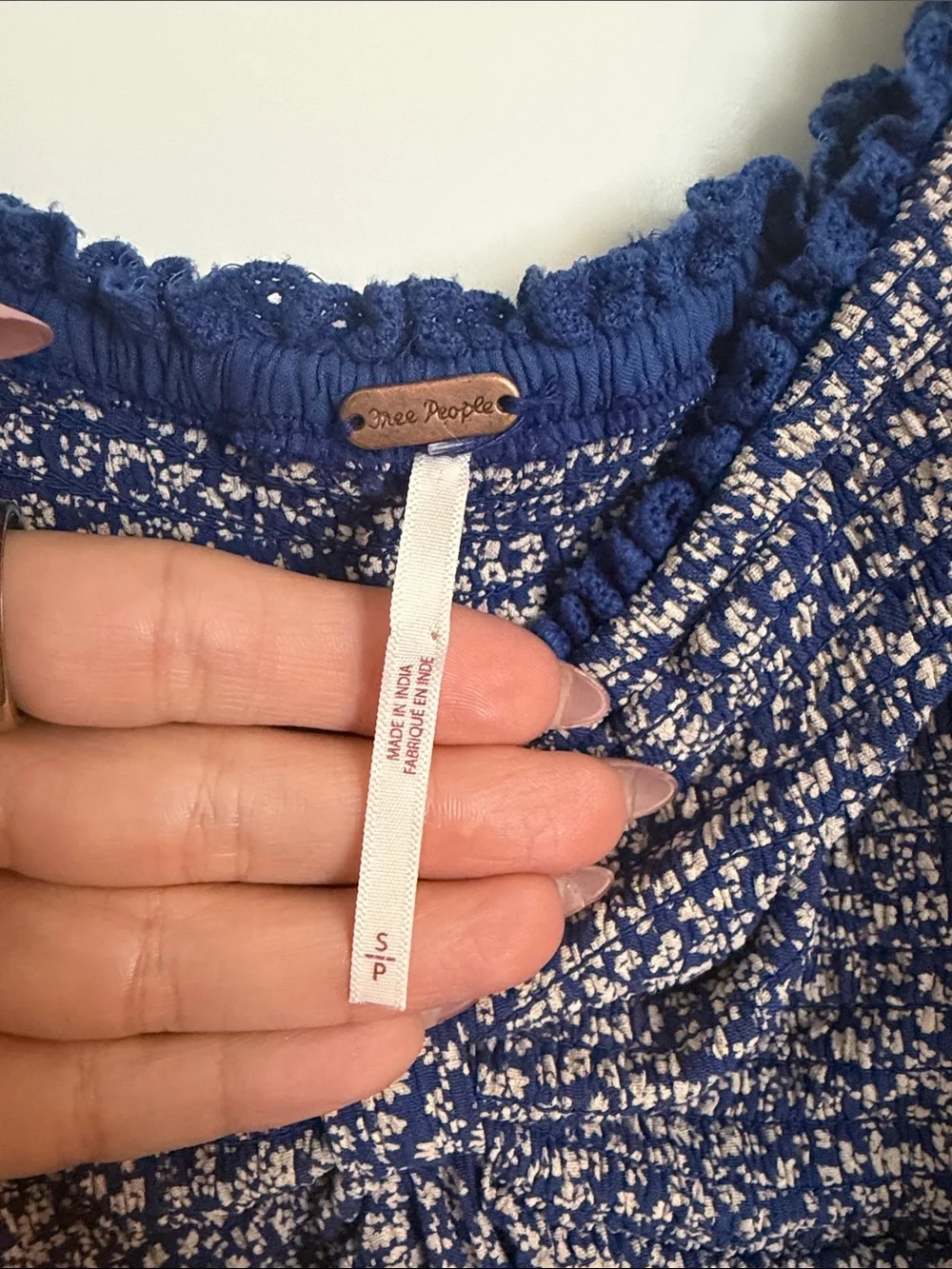 Free People smocked bodice